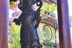 Ancient warrior statue at Long Son Pagoda in Nha Trang, Vietnam