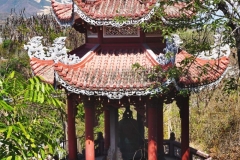Open pavilion with tile roof, Long Son Pagoda, Nha Trang