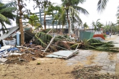 Typhoon damage near My Khe Beach, Danang