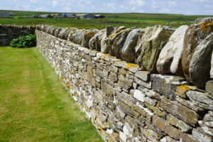 Stone walls are everywhere in Scotland