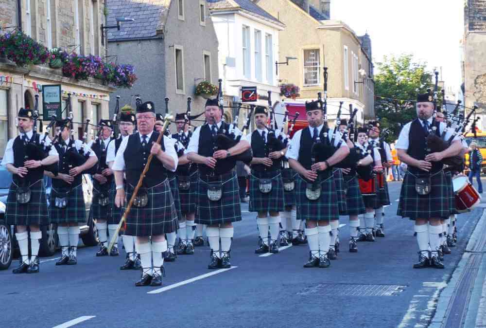 Orkney Island's Kirkwall Pipe Band