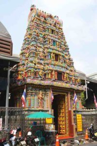 Sri Maha Mariamman Hindu Temple in Bangkok's Silom district