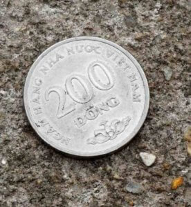 200-Dong Vietnamese coin... worth less than a penny