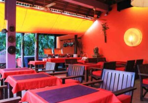 Our hotel restaurant in Siem Reap, Cambodia