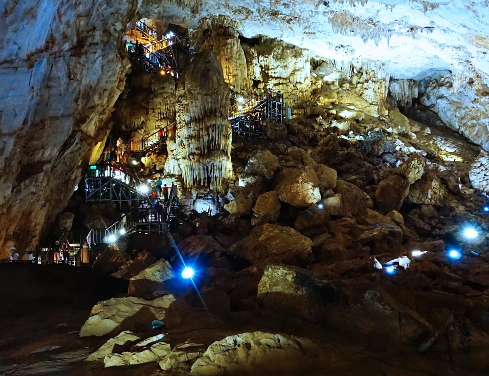 Stairway descending into Paradise Cave, Phong Nha-Ke Bang National Park