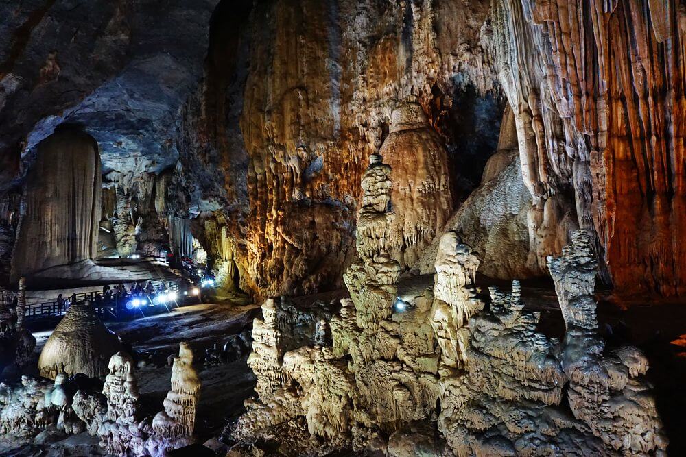 Inside Paradise Cave at Phong Nha-Ke Bang National Park, Vietnam