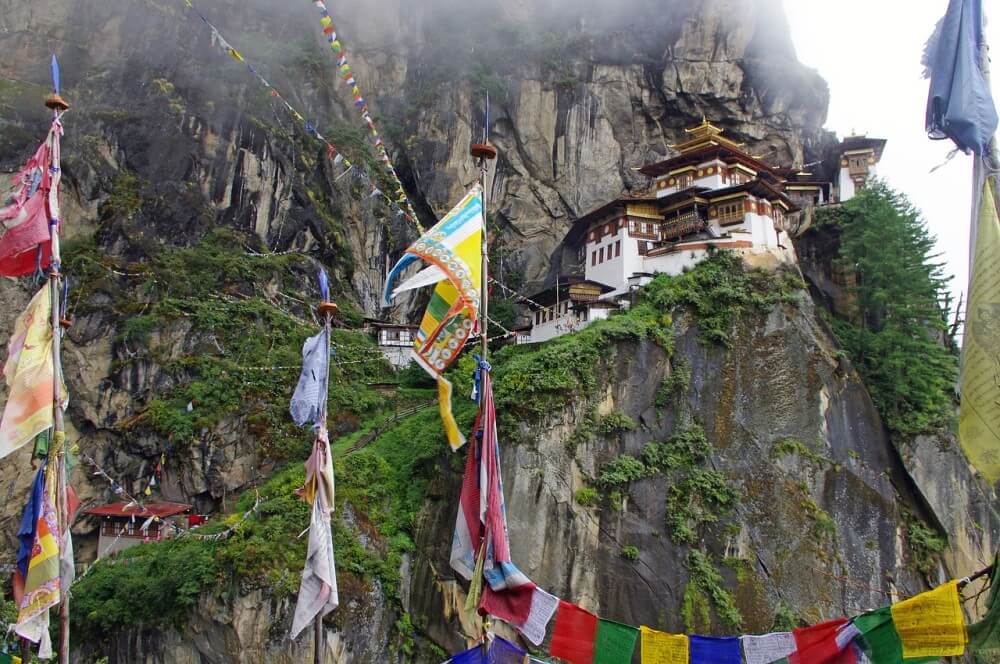 Paro Taktsang (also known as the Tiger's Nest) is a Himalayan Buddhist sacred site located in the cliffside of Bhutan’s upper Paro valley (jboots/Pixabay)