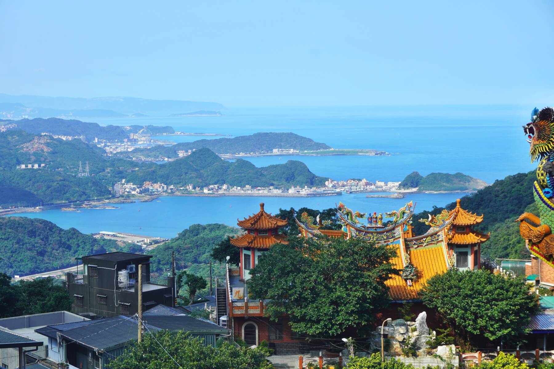 View of the coast from Jiufen, Taiwan